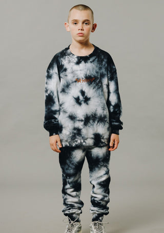 Sir Seraph 'TIE DYE’ SWEATSHIRT – DARK NAVY/OFF WHITE