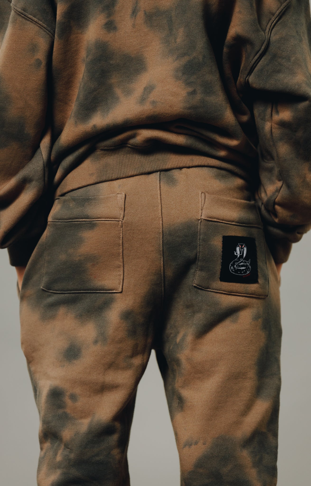 Sir Seraph tie dye trackpant brown