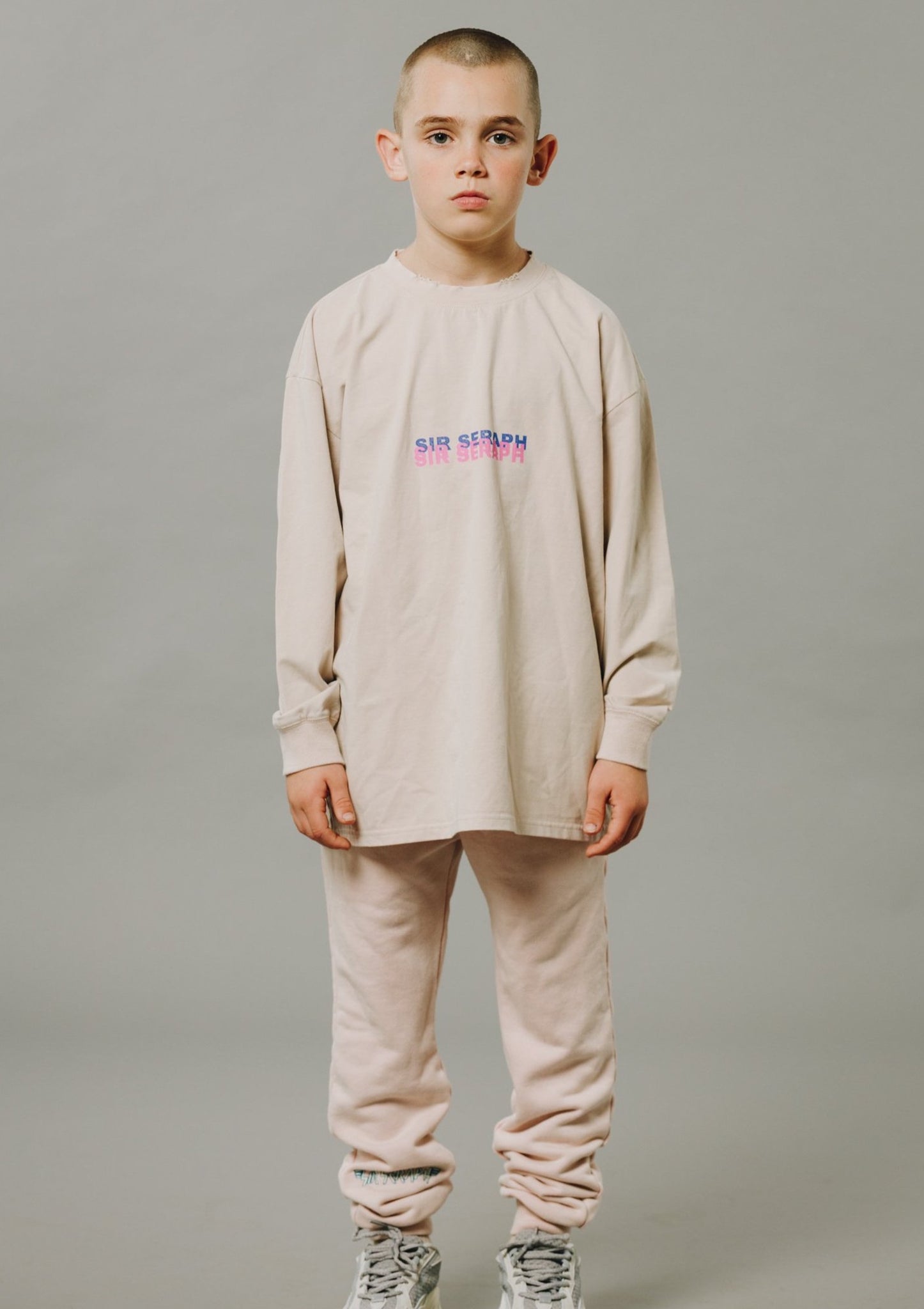 Sir Seraph ‘GLITCHED’ VINTAGE TEE - BLUSH PINK