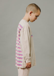 Sir Seraph ‘GLITCHED’ VINTAGE TEE - BLUSH PINK