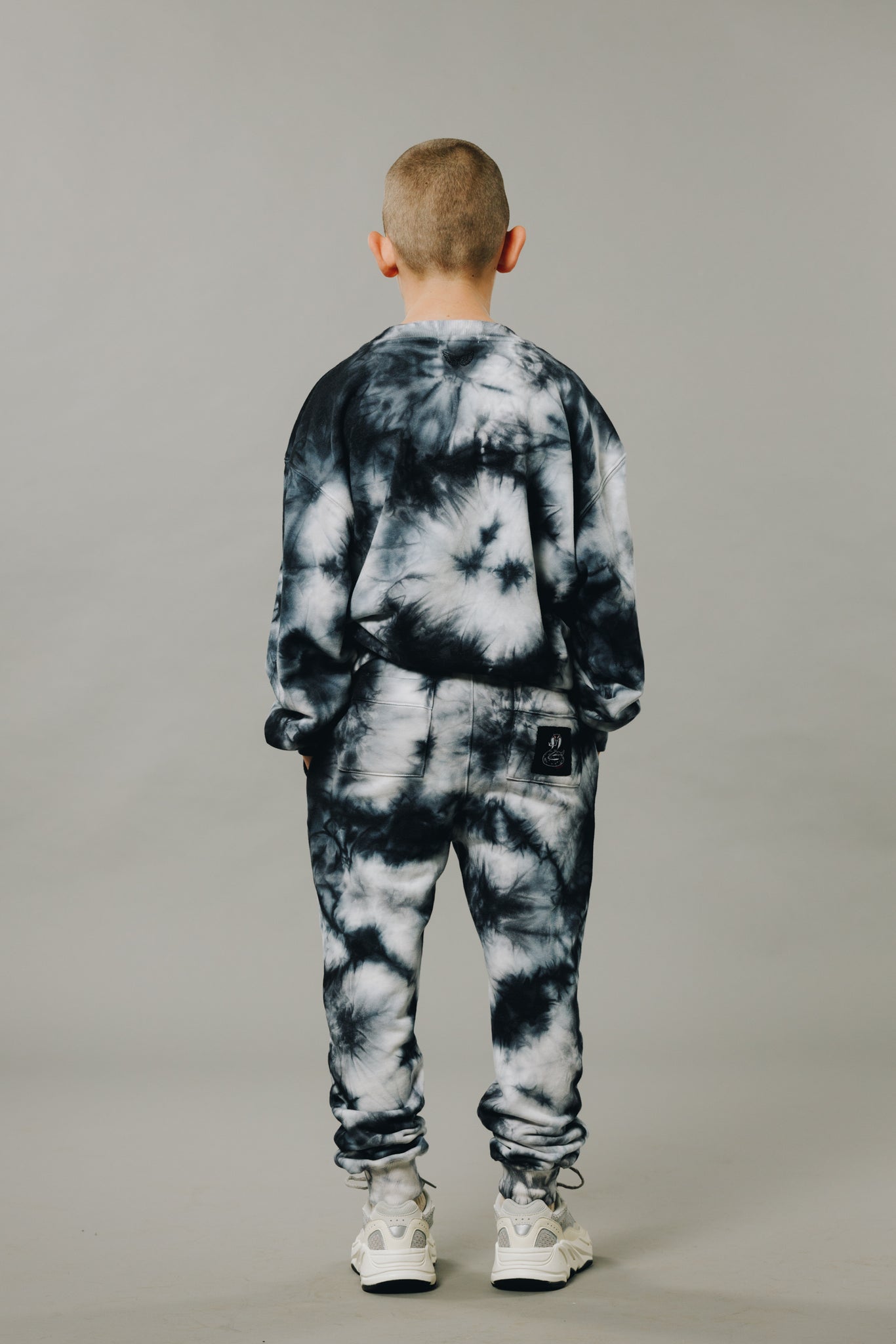 Sir Seraph TIE DYE’ TRACKPANT - DARK NAVY/OFF WHITE