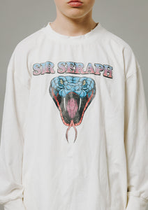 Sir Seraph 'SERPENT’ VINTAGE TEE - OFF WHITE